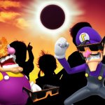 Wario Dies After Waluigi Dares Him To Look Directly Into The Solar Eclipse | image tagged in solar eclipse | made w/ Imgflip meme maker