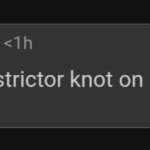 Mods tie a constrictor knot on his nutsack and tighten it. meme