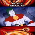 Saiyans Coming to Destroy Earth But Captain Planet Says No