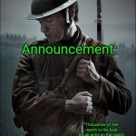 Trench_Soldier's Announcement template meme