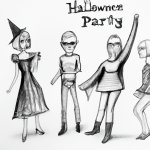 Halloween costume party template