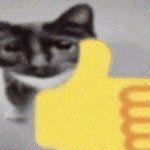 thumbs up cat template