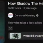 How shadow the hedgehog was censored