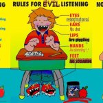 Evil listening, good listening