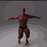 Big man jump GIF Template