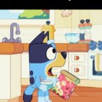 Bluey Shocked | The face you make when your dad didn't come home after he bought the milk: | image tagged in gifs,funny,so true,dank memes,bluey | made w/ Imgflip video-to-gif maker
