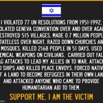 Israel the victim