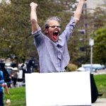 Angry Bigmouth Protester