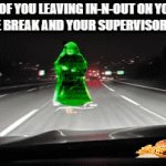 I'll be in & out before anyone notices | POV OF YOU LEAVING IN-N-OUT ON YOUR 10-MINUTE BREAK AND YOUR SUPERVISOR NOTICES | image tagged in gifs,star wars,cheeseburger,fast food,judging you | made w/ Imgflip video-to-gif maker