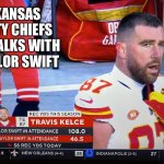 New template. Have fun with it people! | KANSAS CITY CHIEFS IN TALKS WITH TAYLOR SWIFT | image tagged in travis kelce,taylor swift,funny memes,nfl football,kansas city chiefs | made w/ Imgflip meme maker