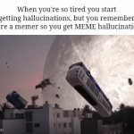 Can't even get normal hallucinations ⊙⁠﹏⁠⊙ | When you're so tired you start getting hallucinations, but you remember you're a memer so you get MEME hallucinations: | image tagged in gifs,memes,hallucinations,so true memes,relatable memes,funny | made w/ Imgflip video-to-gif maker