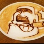 Gangsta moai coffee template