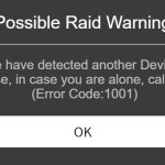 Error Code 1001, Roblox Error Code 1001