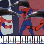 Chrono Spiderman point damn bird