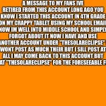 Account message