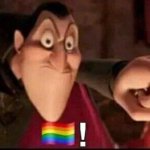 YOU ARE GAY | image tagged in dracula point | made w/ Imgflip meme maker