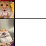 hamster happy and hamster scary meme