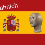 Ehspanyol | Spahnich | image tagged in spanish flag | made w/ Imgflip meme maker