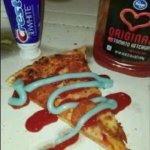 Ah,yes.Toothpaste pizza