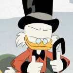 Thumbs up from Scrooge McDuck meme