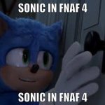 Sonic in fnaf 4