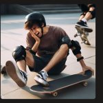 Skater in Pain template