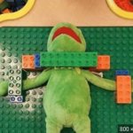 kermit getting ready for the torture device