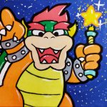 bowser holding the star rod