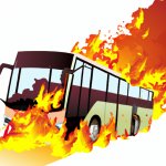 Burning Bus