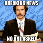 BREAKING NEWS Meme Generator - Imgflip