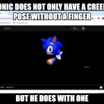 Creepy Sonic meme