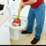 hillary getting flushed