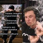COOL E | image tagged in elon musk smoking a joint | made w/ Imgflip meme maker