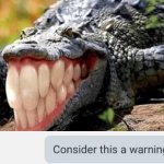 consider cursed gator a warning