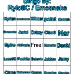 What MSmg OG's do you like? Bingo by: RylotIC / Emosnake