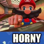 mario grabs you for being horny GIF Template