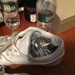Water in shoe