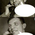 Gagarin on a phone