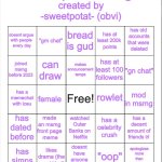 sweetpotat bingo! template