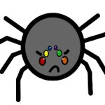 angry spider template