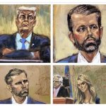 Trump Family courtroom sketches