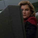Janeway Looking At Screen