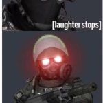 Laughter stops