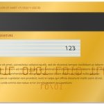 Back Visa Gold Credit Card