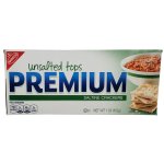 Premium Crackers, Saltine, Unsalted Tops - 1 lb