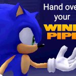 sonic hand over your wind pipe