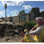 RONALD MCDONALD GAZES AT THE DESTRUCTION