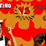 FREDDY FNAF IN PIZZA TOWER???? (real) | Freddy Fazbear | image tagged in peppino vs blank | made w/ Imgflip meme maker