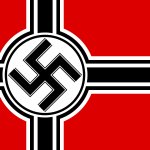 The Flag of the 3rd Reich. Nazi Germany.