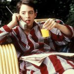 Ferris Bueller relax